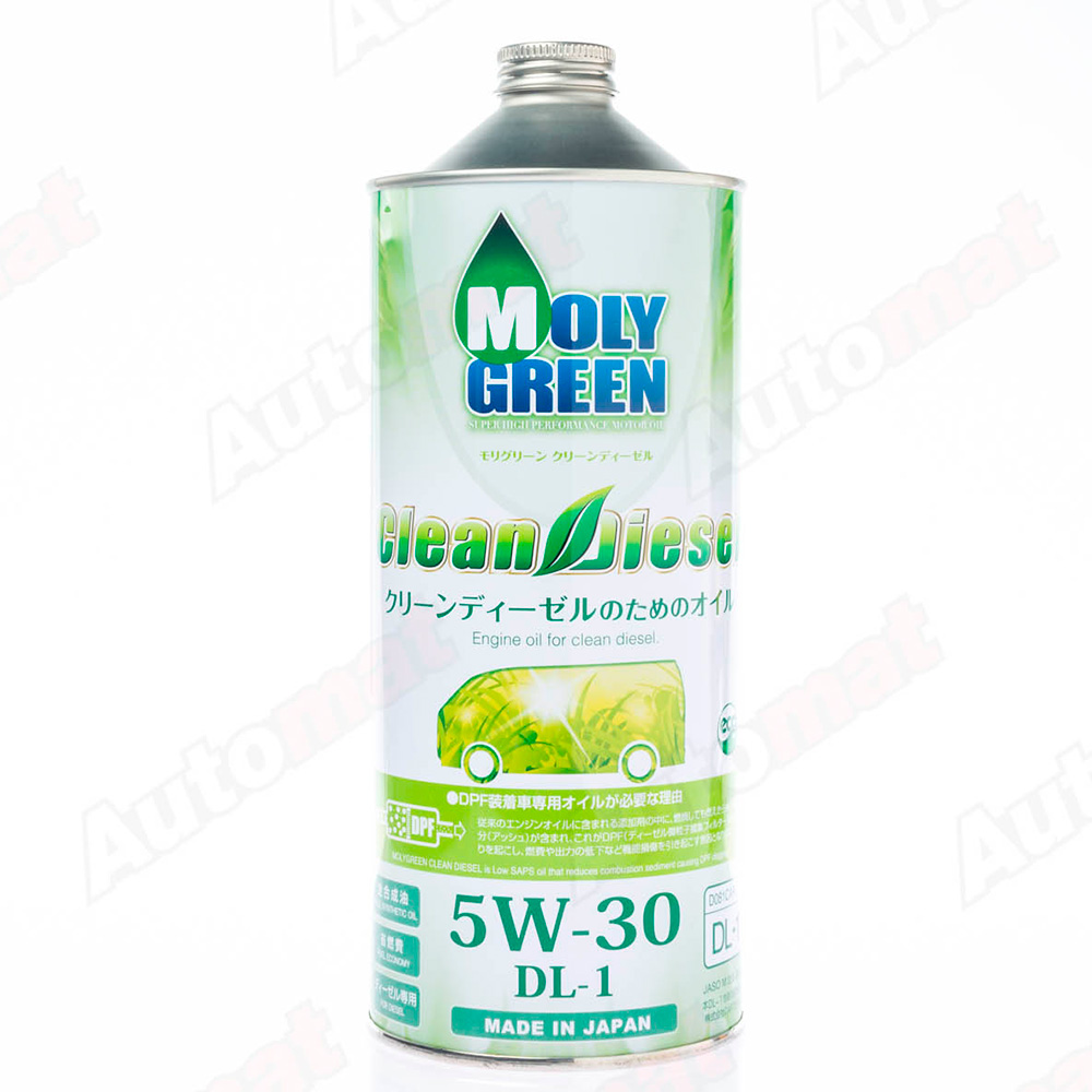 Моторное масло MOLYGREEN CLEAN DIESEL 5W-30 DL-1, 1л