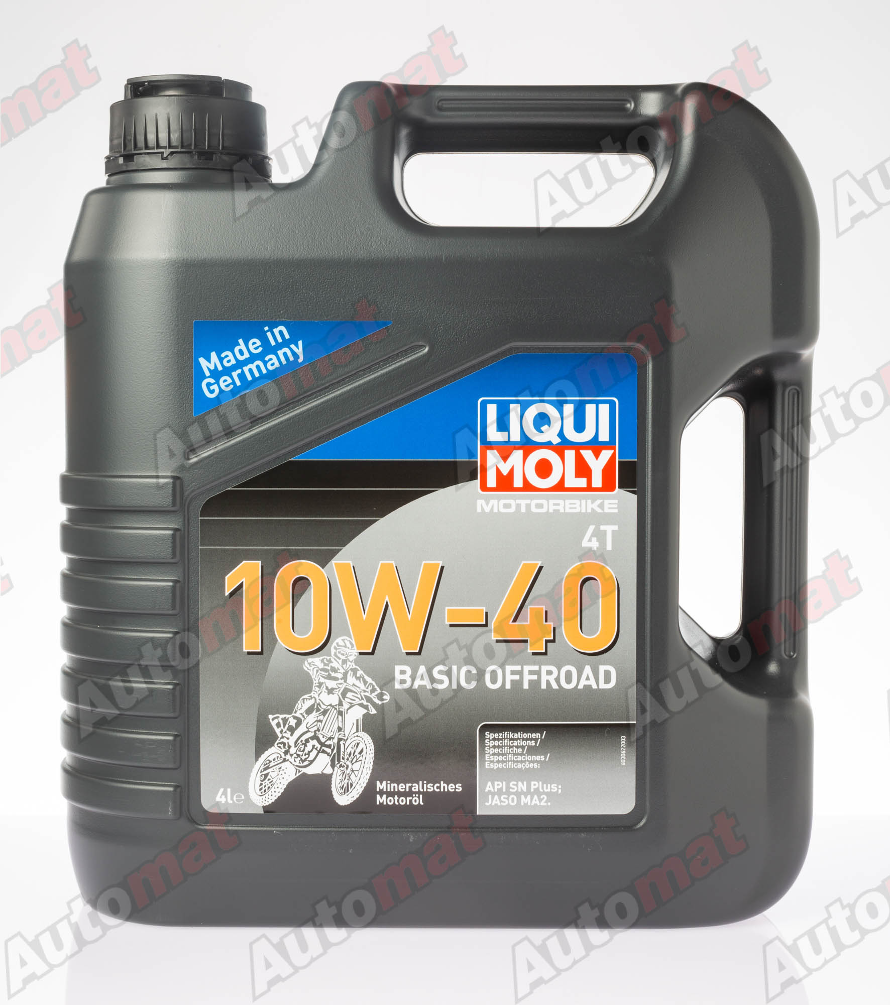 Моторное масло Liqui Moly 10W-40 SL MA2 4T Basic Offroad, 4л