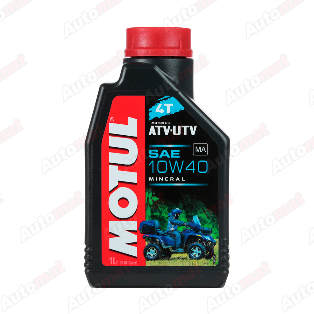 Масло моторное Motul ATV UTV 4T 10W-40 минеральное, 1л