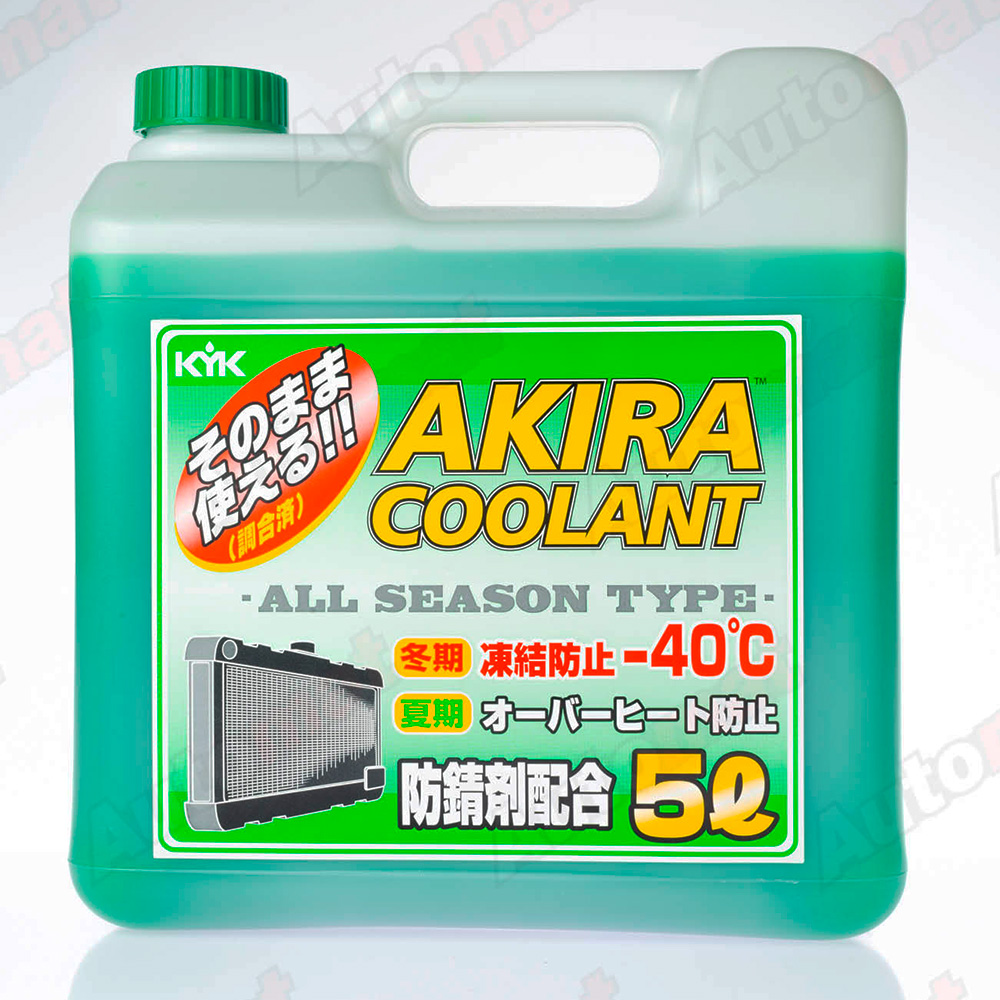 Антифриз AKIRA COOLANT -40°C зеленый, 5л