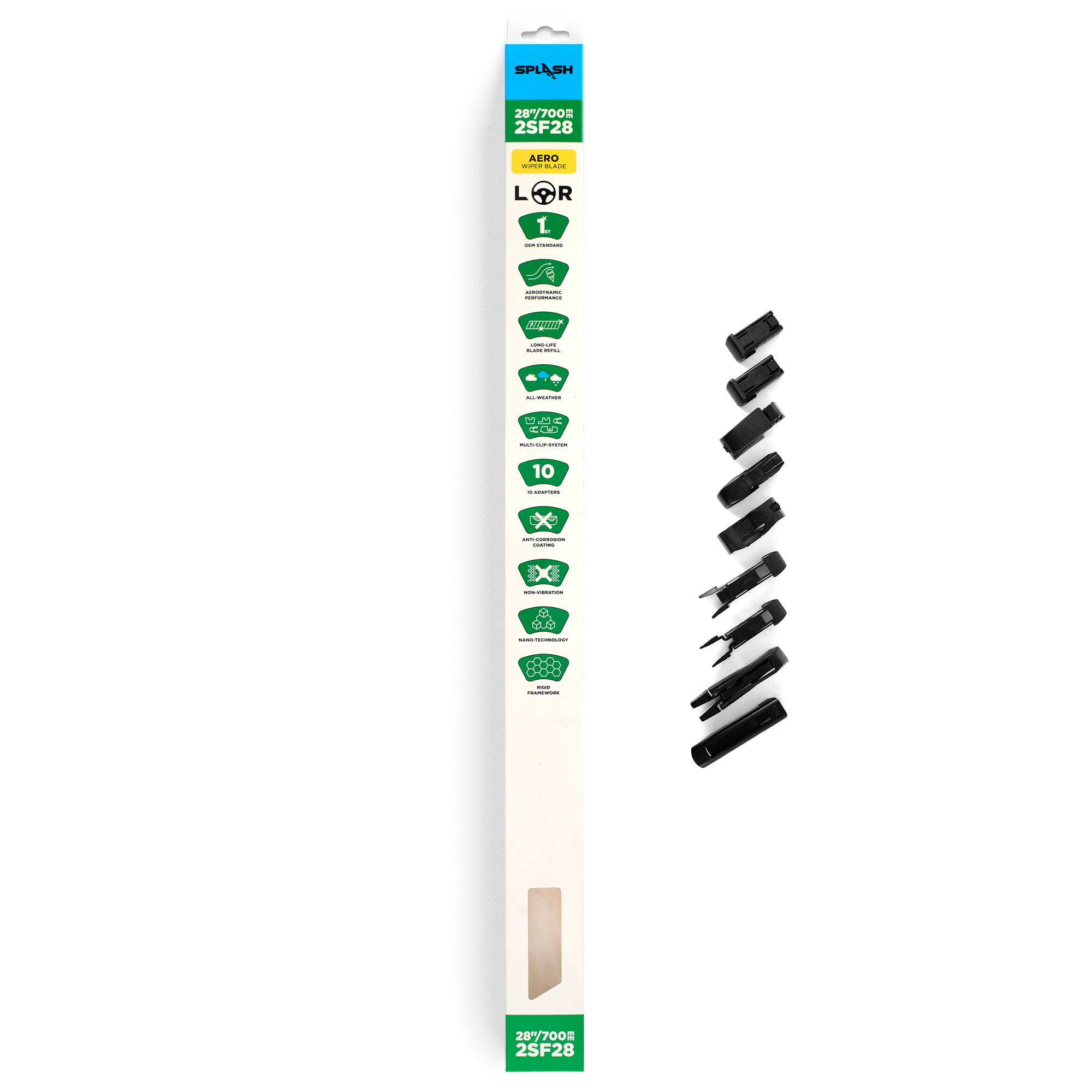 Щетка стеклоочистителя бескаркасная SPLASH 700mm (28") 2SF28