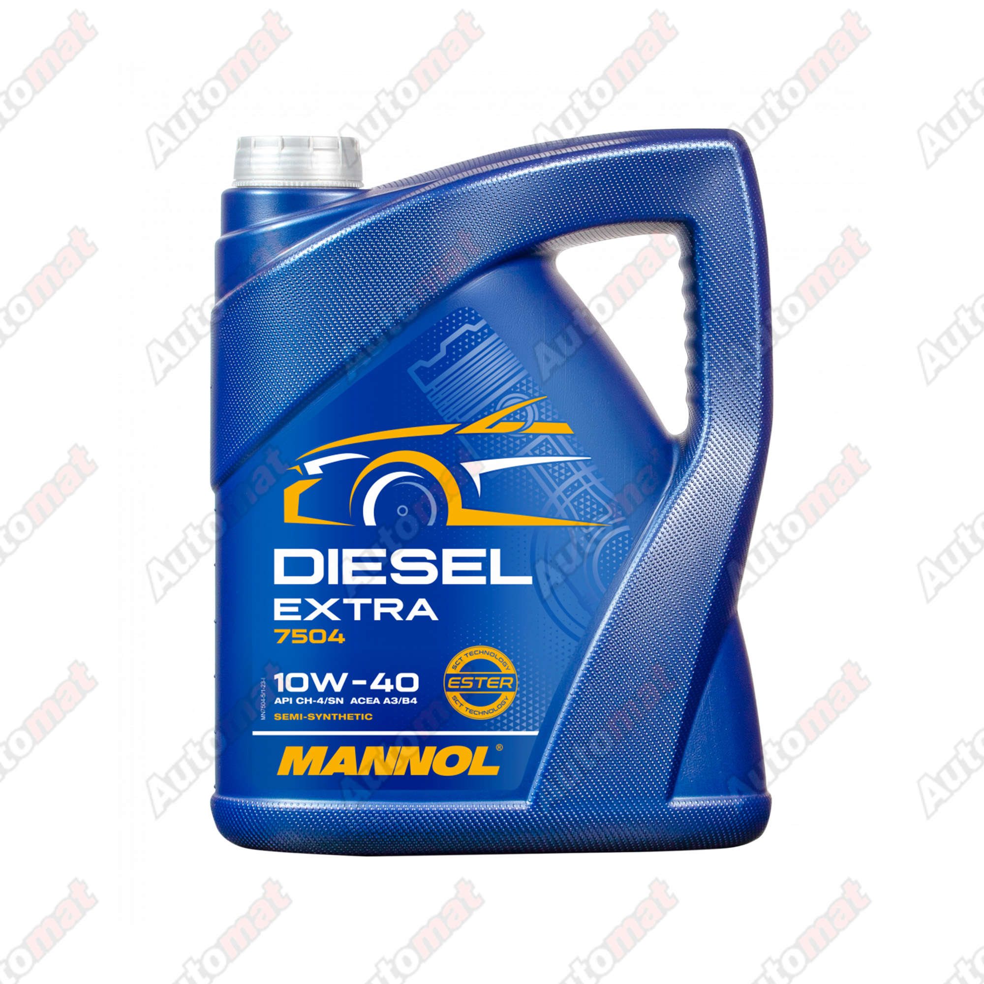 Масло моторное полусинтетичекое MANNOL 7504 DIESEL EXTRA 10W40 5л.