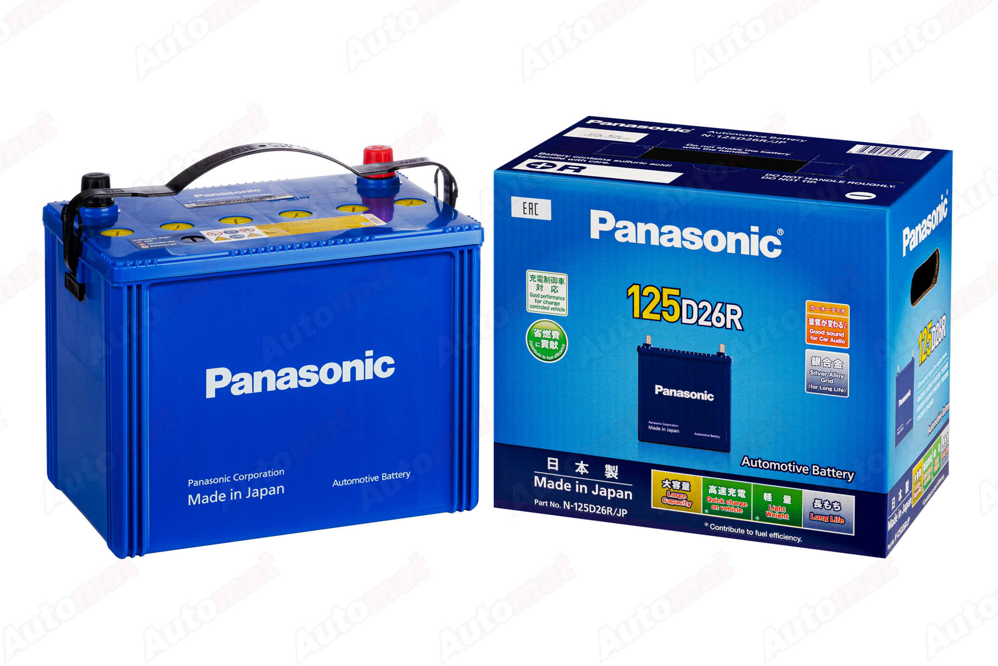 Аккумулятор PANASONIC CAOS 78 А/ч N-125D26R/JP