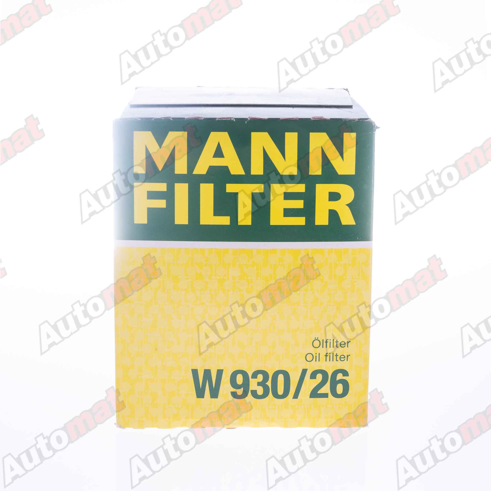 Фильтр масляный MANN-FILTER W 930/26 / C-034