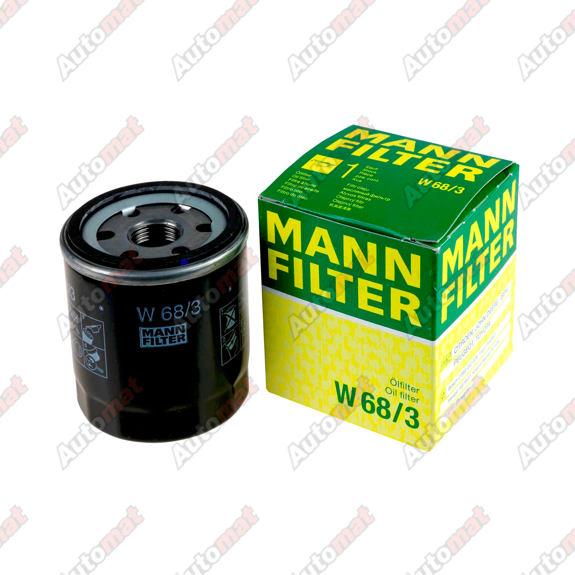 Фильтр масляный MANN-FILTER W 68/3 / C-110