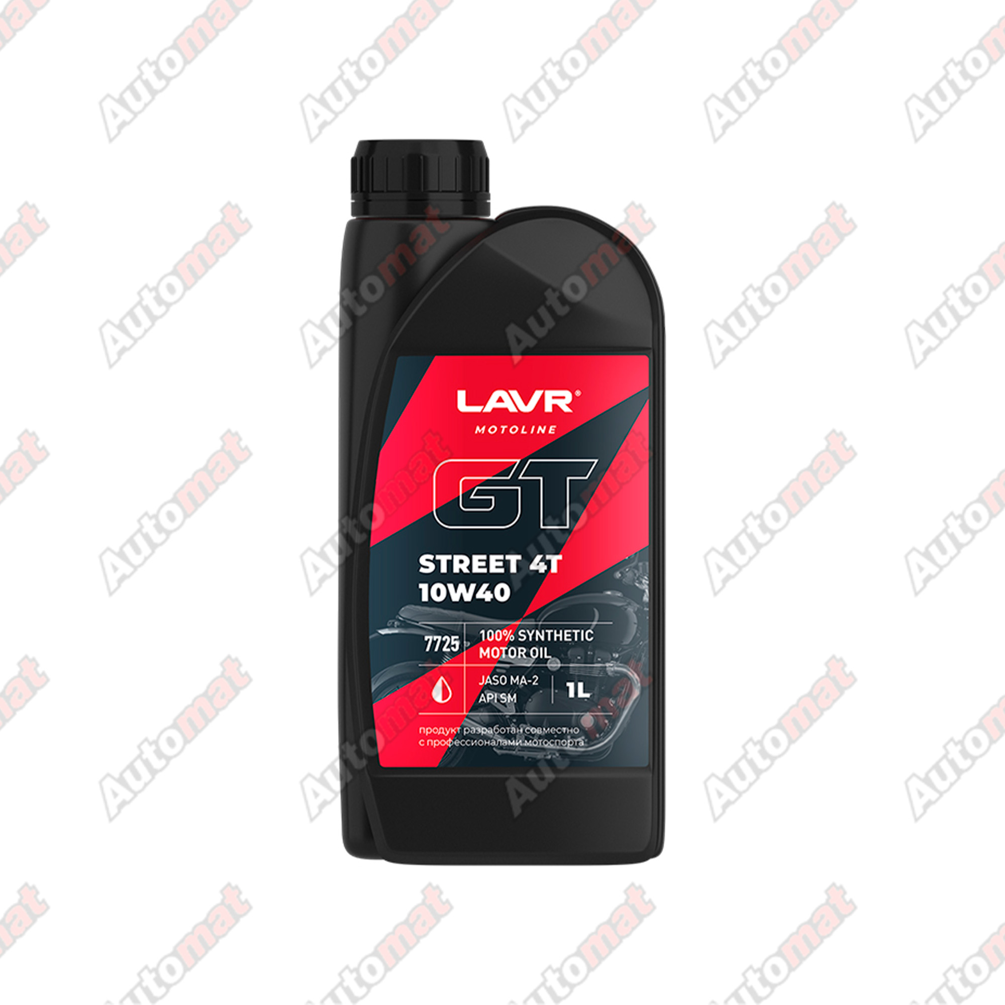 Моторное масло LAVR MOTO GT STREET 4T 10W-40, 1л