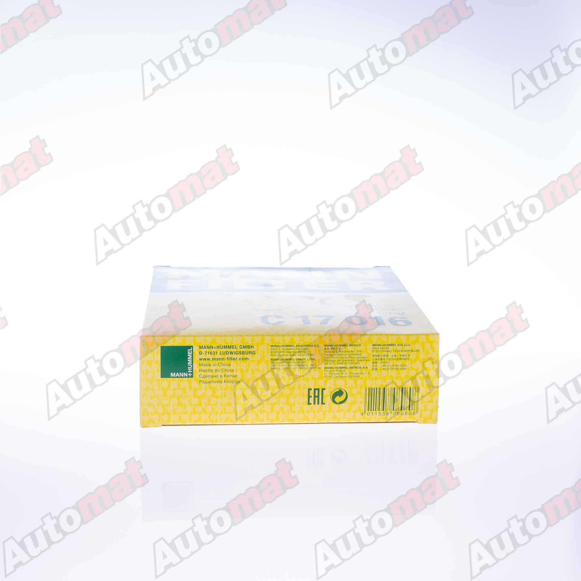 Фильтр воздушный MANN-FILTER C 17016 / A-892V