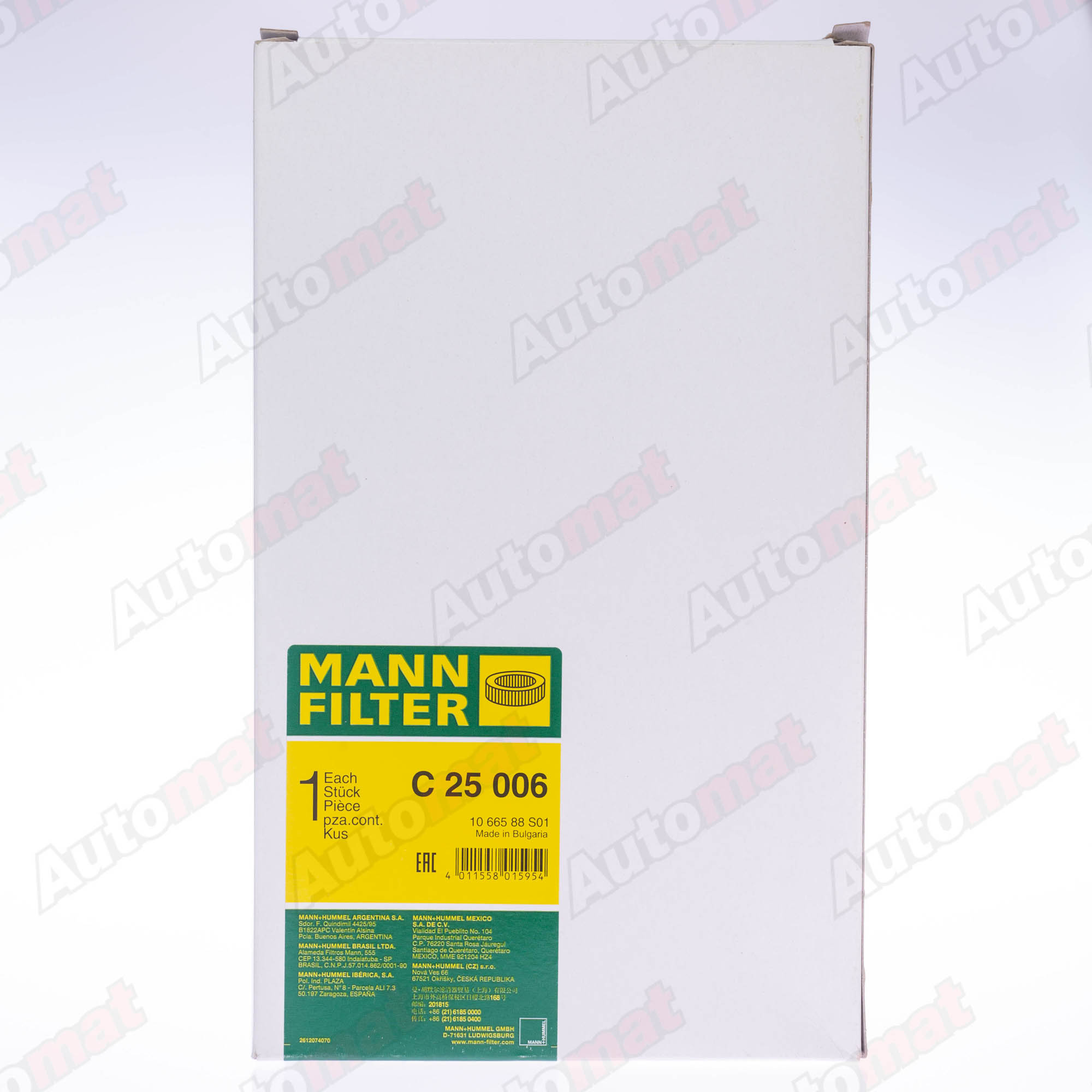 Фильтр воздушный MANN-FILTER C 25006 / A-964