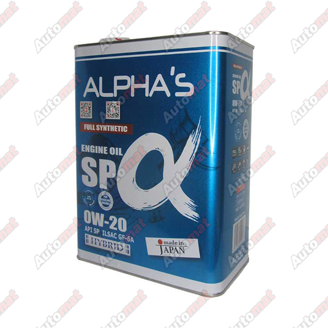 Масло моторное ALPHA'S 809444 0W-20 SP, 4л