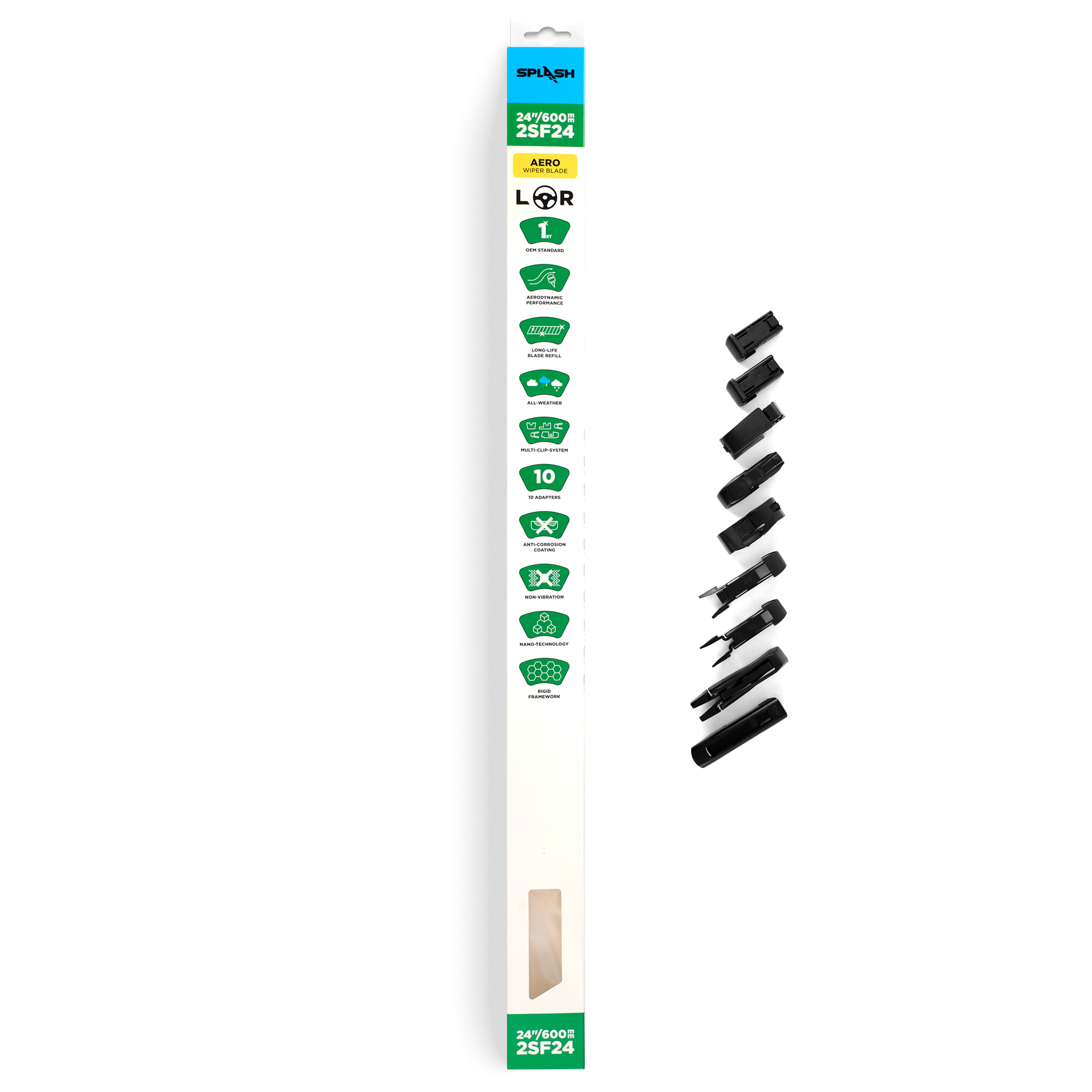 Щетка стеклоочистителя бескаркасная SPLASH 600mm (24") 2SF24