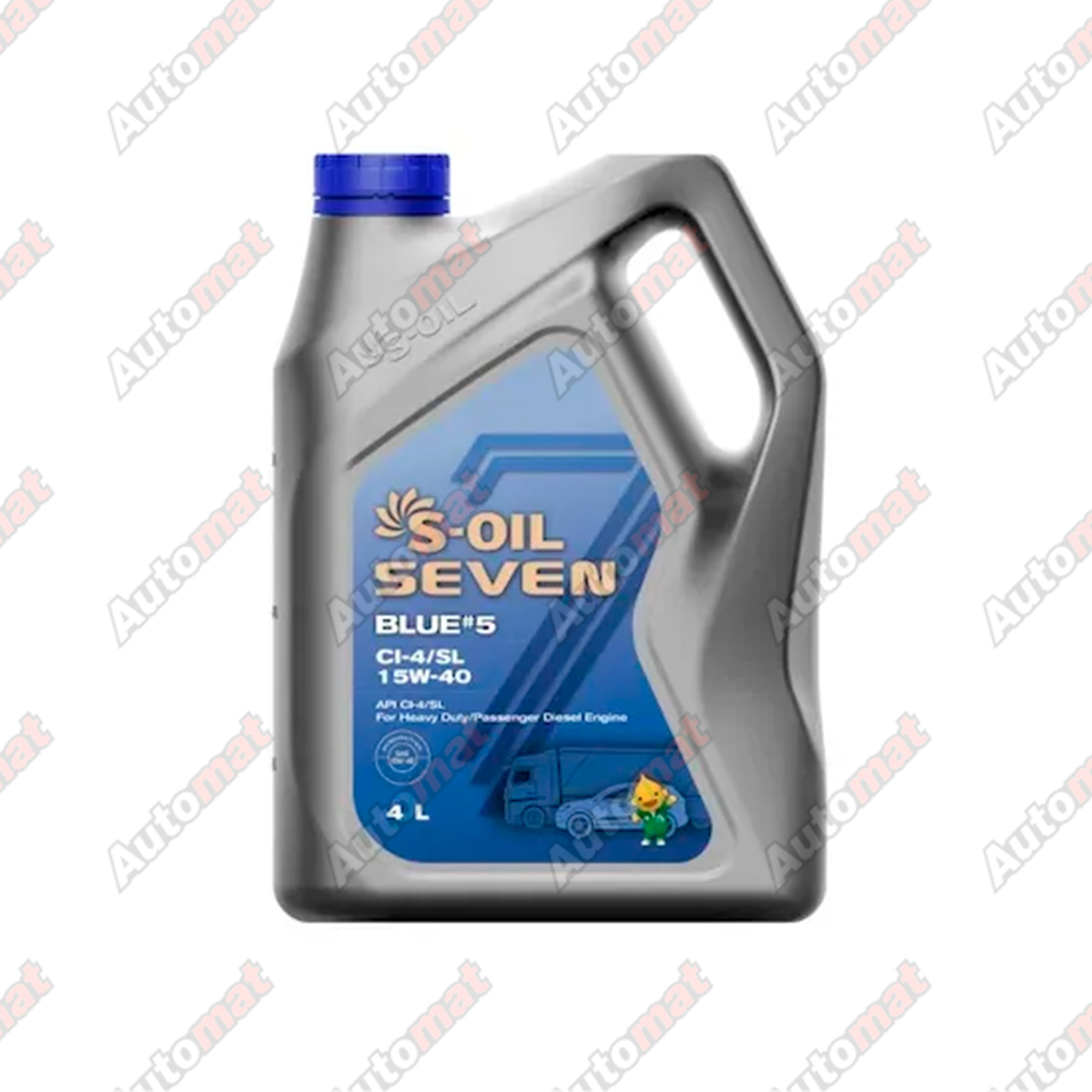 Масло моторное S-OIL 7 BLUE #5 CI-4/SL 15W-40 4л