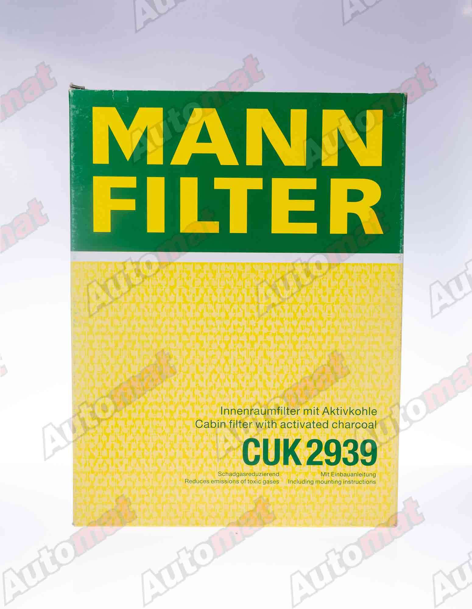 Фильтр салонный MANN-FILTER CUK 2939