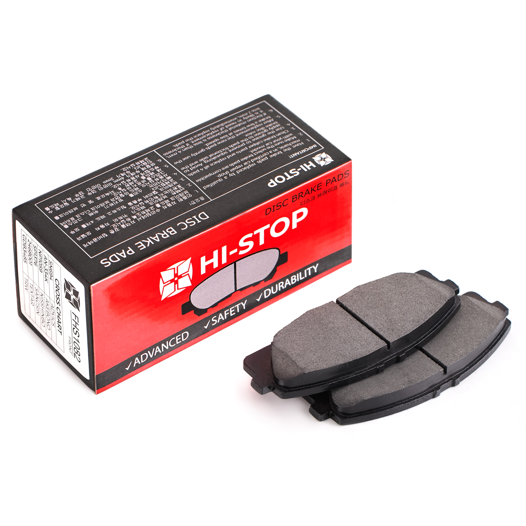 Колодки тормозные дисковые HI-STOP FHS1082