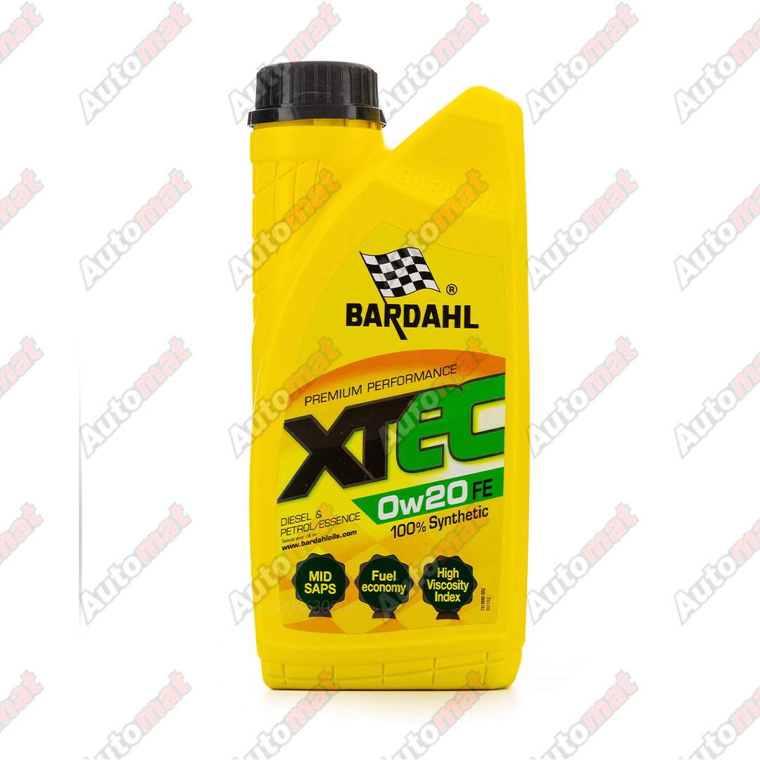 Масло моторное BARDAHL XTEC FE 0W-20 VW 508.00/509.00 синтетическое, 1л