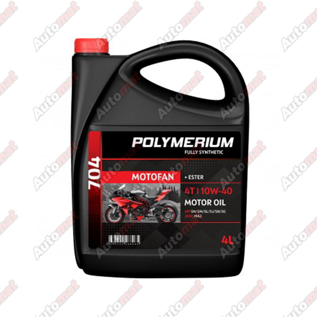 Масло моторное POLYMERIUM MOTO-FAN 4T 704 (7100) 10W40 4л
