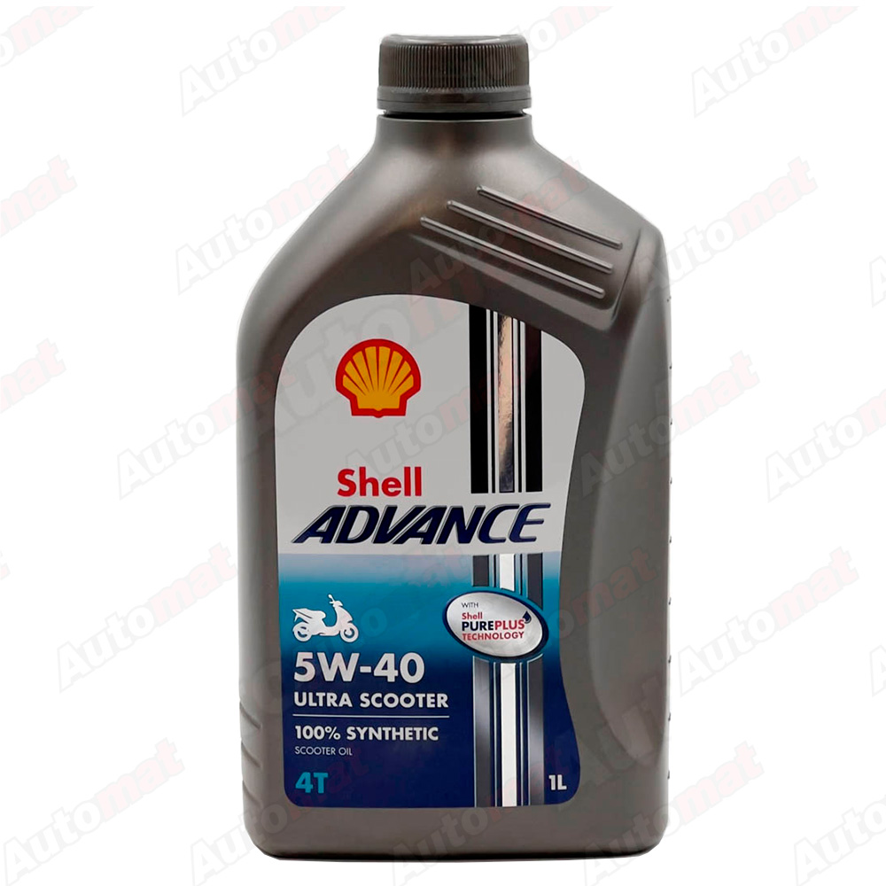 Mоторное масло Shell Advance 4T Ultra Scooter 5W-40 МТ, 1/1л