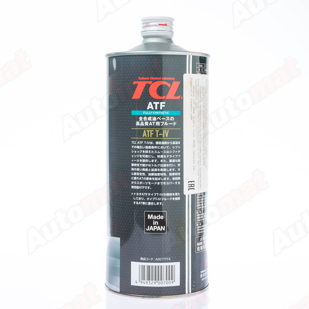 Трансмиссионное масло TCL ATF TYPE T-IV, 1л