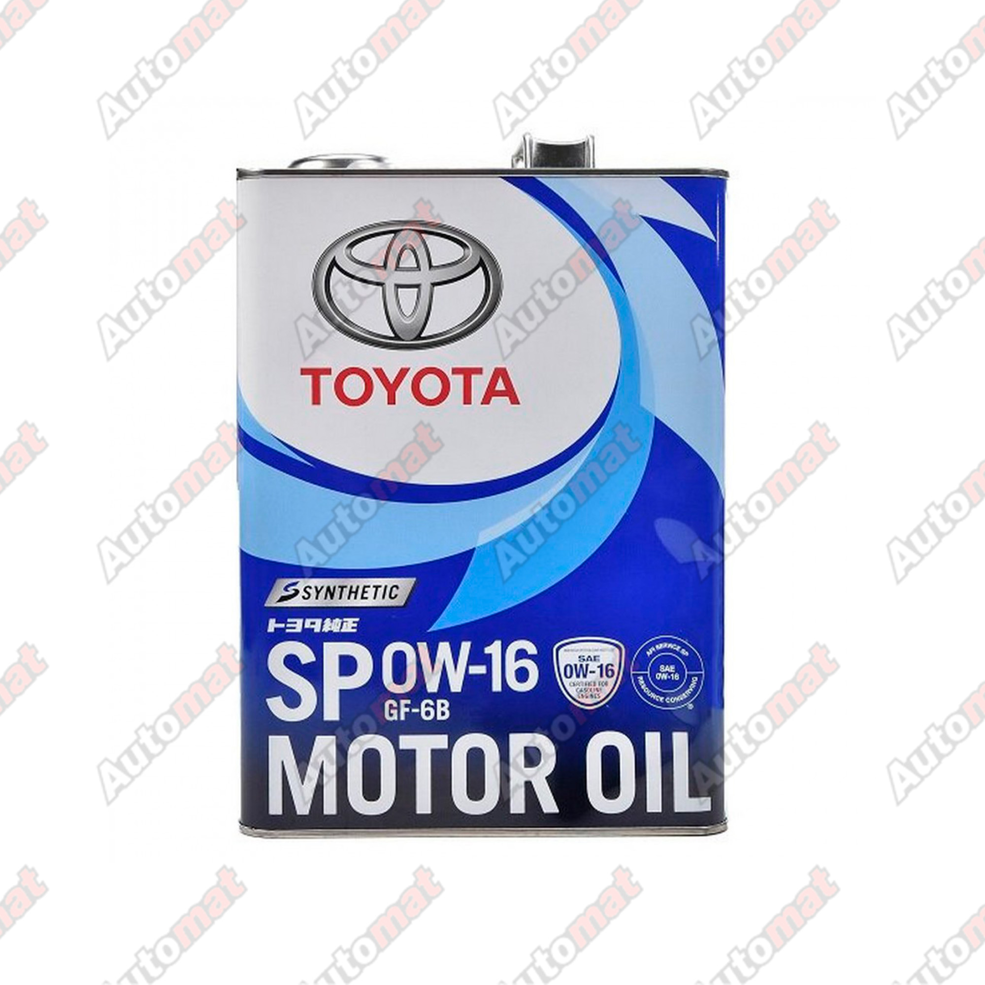 Моторное масло TOYOTA Motor Oil SP/GF-6B 0W-16, 4л