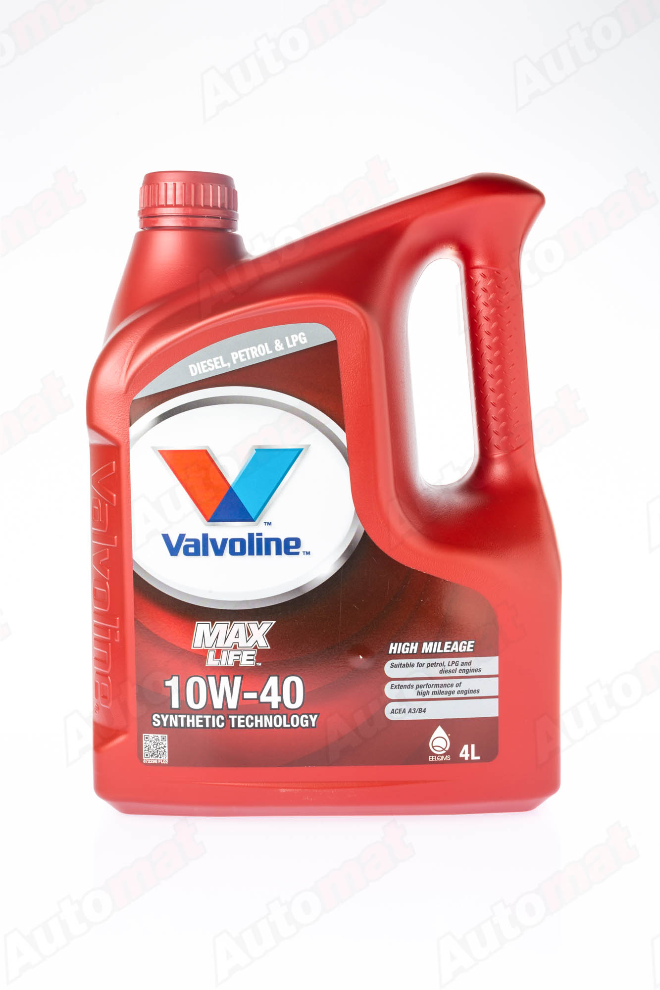 Моторное масло Valvoline MAXLIFE SN/CF 10W40, 4л