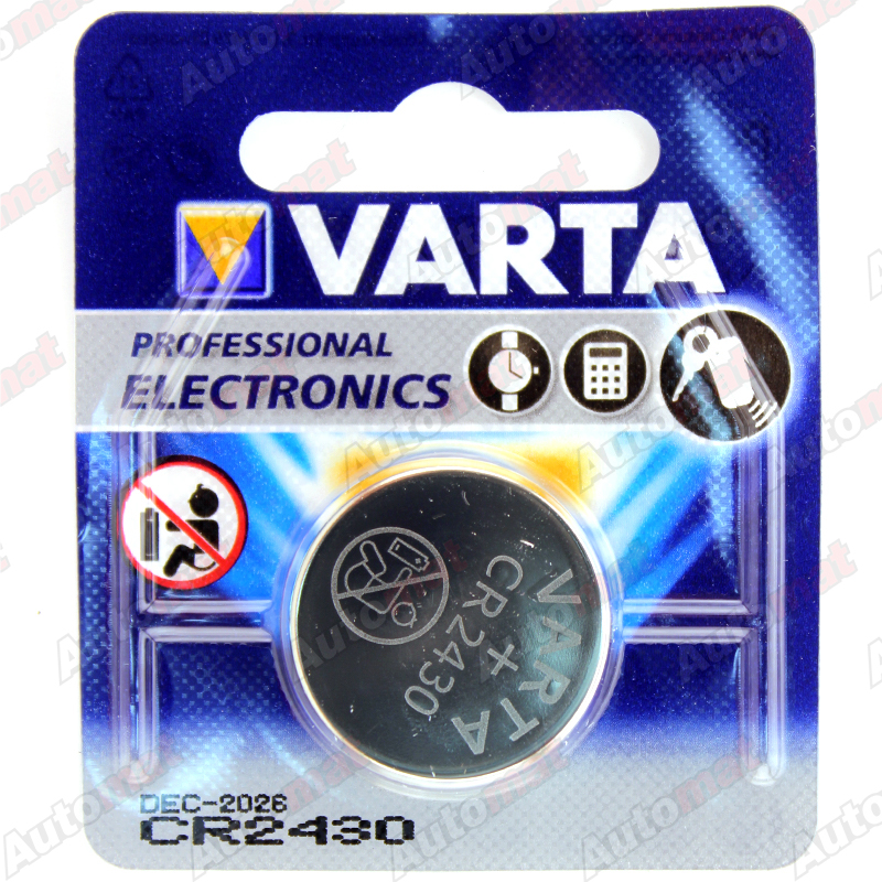 Литиевая батарейка VARTA ELECTRONICS CR2430, 1 шт