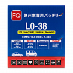 Аккумулятор FQ DIN EURO L0-38 38Ah
