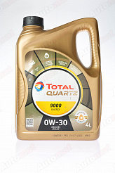 Моторное масло Total Quartz 9000 Energy SL/CF A3/B4 0W-30, 4л