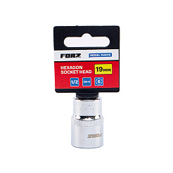 Головка торцевая шестигранная FORZ (1/2), 19 мм, CrV