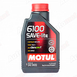 Моторное масло Motul 6100 SAVE-LITE 5W30 Technosynthese, 1л