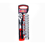 Набор торцевых головок с трещоткой FORZ (1/2), 12 предметов, 72 зубьев, CrV