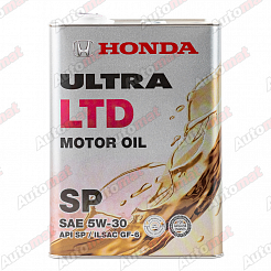 Моторное масло HONDA Motor Oil ULTRA LTD SP/GF-6 5W-30, 4л