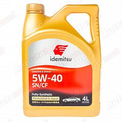 Моторное масло IDEMITSU F-S 5W40 SN/GF FULLY SYNTHETIC, 4л