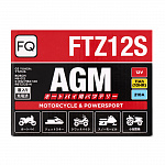 Мото аккумулятор AGM FQ 11Ah FTZ12S
