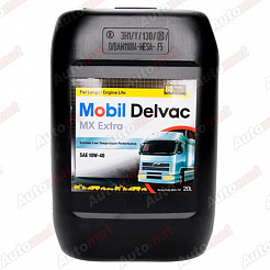 Моторное масло Mobil Delvac MX Extra 10W-40 144718, 20л