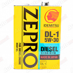 Моторное масло IDEMITSU ZEPRO DIESEL 5W30 DL-1 SEMI-SYNTHETIC, 4л