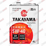 Масло моторное TAKAYAMA Adaptec SAE 5W40 ACEA A3/D4 API SN/CF, 4л