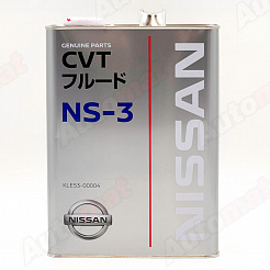 Трансмиссионное масло NISSAN CVT FLUID NS-3, 4л