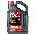 Моторное масло Motul 6100 SAVE-LITE 5W30 Technosynthese, 4л