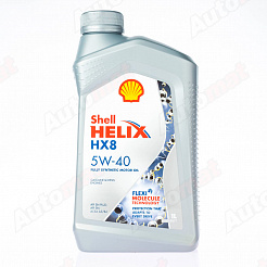 Моторное масло Shell Helix HX8 Syn SN A3/B4 5W40, 1л