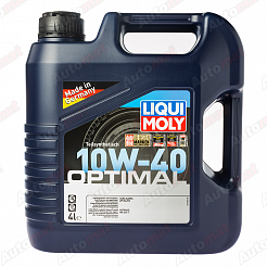 Моторное масло Liqui Moly 10W-40 CF/SL A3/B3 Optimal, 4л