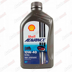 Моторное масло Shell Advance 4T Ultra 10W-40, 1л