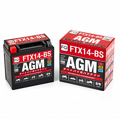 Мото аккумулятор AGM FQ 12Ah FTX14-BS