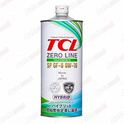 Масло моторное TCL Zero Line Fully Synth, Fuel Economy, SP GF-6 0W-16 Z0010016SP, 1л