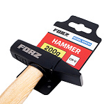 Молоток с деревянной ручкой FORZ 200 гр