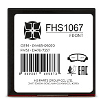 Колодки тормозные дисковые HI-STOP FHS1067 / SN631 / AN-322K / NP1006