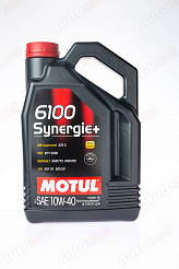 Моторное масло Motul 6100 Synergie pluse 10W40, Technosynthese, 4л