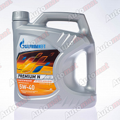 Моторное масло Gazpromneft Premium N 5W-40, 4л