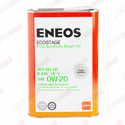 Моторное масло ENEOS ECOSTAGE 0W-20 SN FULLY SYNTHETIC, 1л