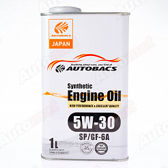 Моторное масло AUTOBACS ENGINE OIL SYNTHETIC 5W30 SP/GF-6A, 1л