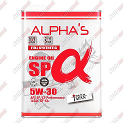 Масло моторное ALPHA'S 809244 5W-30 SP/CF, 4л