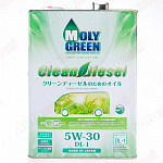 Моторное масло MOLYGREEN CLEAN DIESEL 5W-30 DL-1, 4л